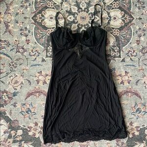 Victoria’s Secret black modal slip with underwire